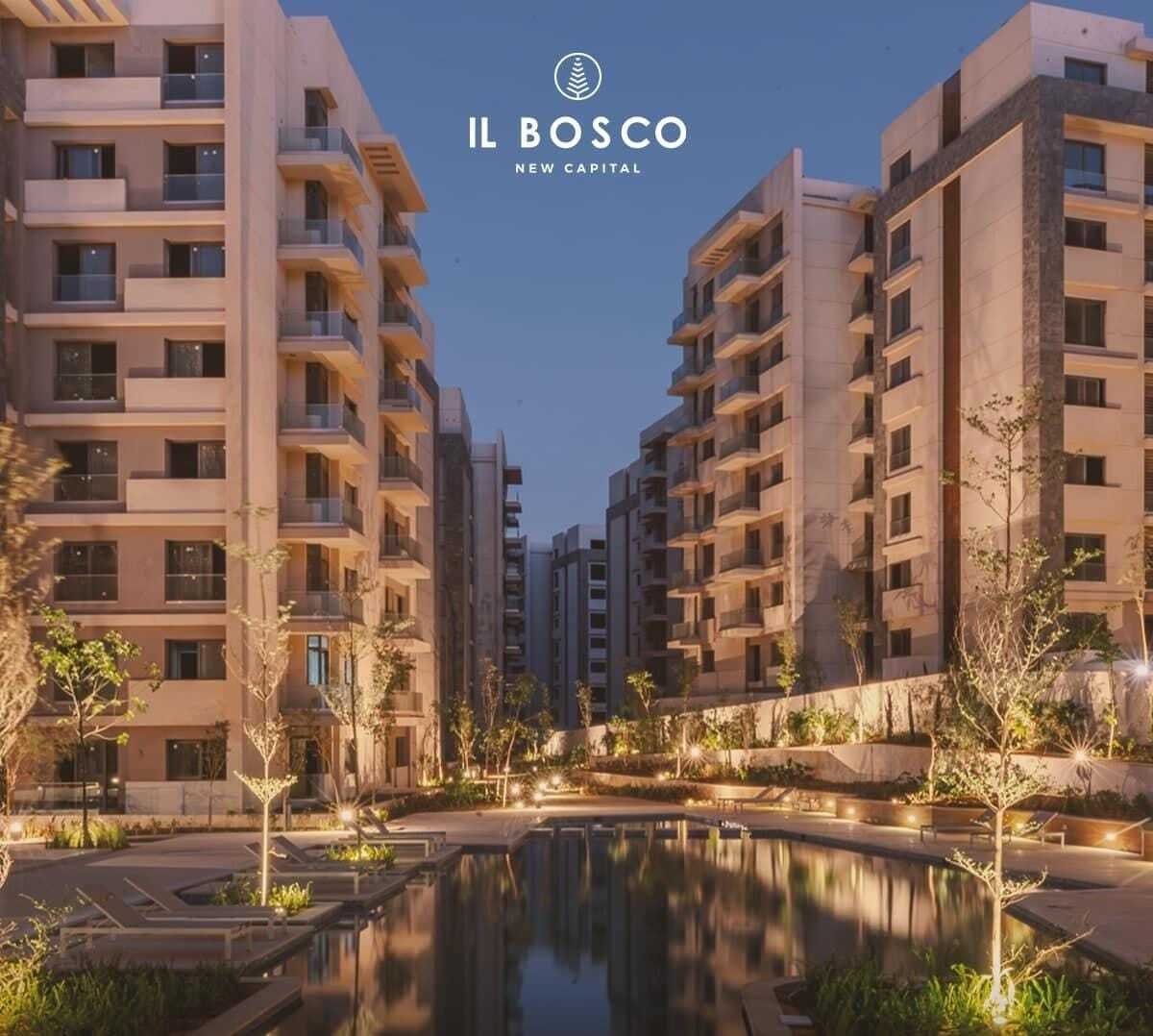 شقة للبيع بالعاصمة الإدارية الجديدة مساحة 150متر في كمبوند IL BOSCO | THE PEAK PROPERTIES